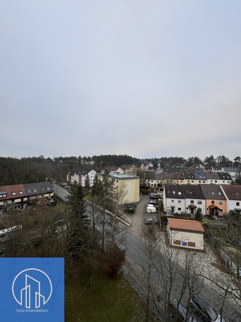 Balkon Ansicht S�dseite Etagenwohnung Zirndorf