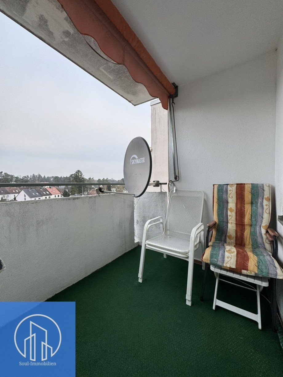 Balkon S�dseite Etagenwohnung Zirndorf